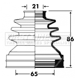 Bellow Kit, drive shaft (FCB2850)
