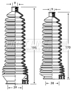 Bellow Kit, steering (FSG3252)
