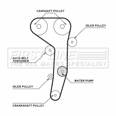 Water Pump & Timing Belt Kit (FTW1016)
