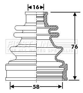 Bellow Kit, drive shaft (FCB6302)