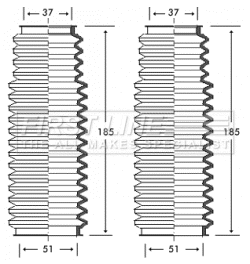 Bellow Kit, steering (FSG3222)