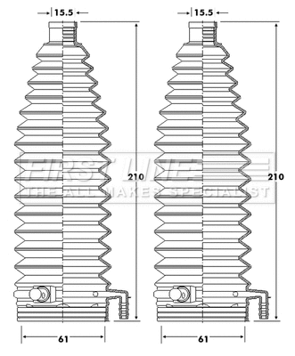 Bellow Kit, steering (FSG3423)