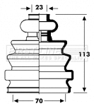 Bellow Kit, drive shaft (FCB2794)