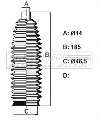 Bellow Kit, steering (FSG3441)