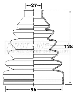 Bellow Kit, drive shaft (FCB6255)