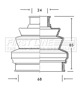 Bellow Kit, drive shaft (FCB2042)