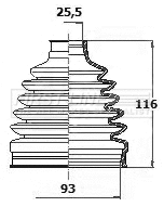 Bellow Kit, drive shaft (FCB6135)