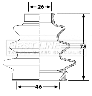 Bellow Kit, drive shaft (FCB6226)