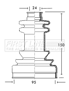 Bellow Kit, drive shaft (FCB2038)