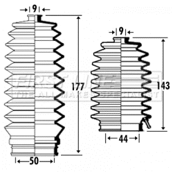 Bellow Kit, steering (FSG3313)