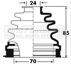 Bellow Kit, drive shaft (FCB2881)