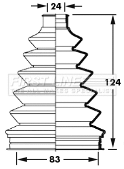 Bellow Kit, drive shaft (FCB2383)