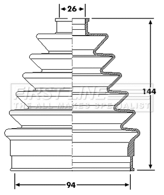 Bellow Kit, drive shaft (FCB6212)