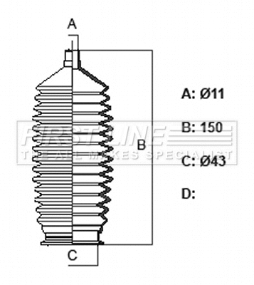 Bellow Kit, steering (FSG3463)