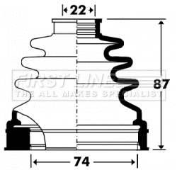 Bellow Kit, drive shaft (FCB2904)