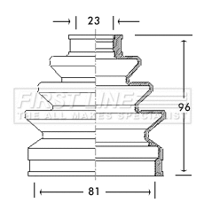 Bellow Kit, drive shaft (FCB2178)