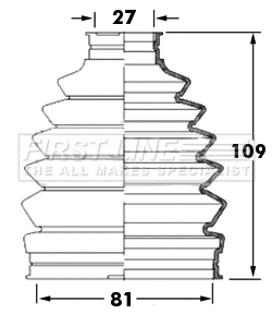 Bellow Kit, drive shaft (FCB6009)