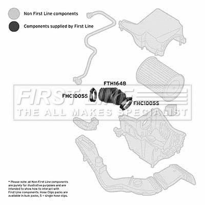 Intake Hose, air filter (FTH1648)