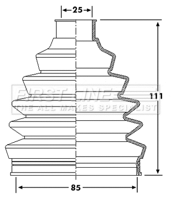 Bellow Kit, drive shaft (FCB6205)