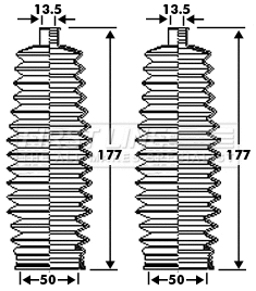 Bellow Kit, steering (FSG3282)