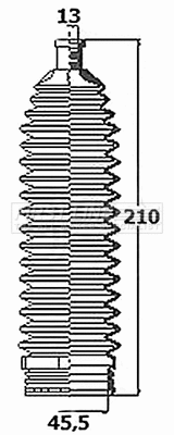 Bellow Kit, steering (FSG3457)