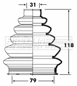 Bellow Kit, drive shaft (FCB6082)