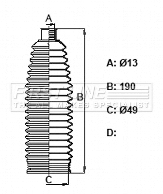 Bellow Kit, steering (FSG3449)