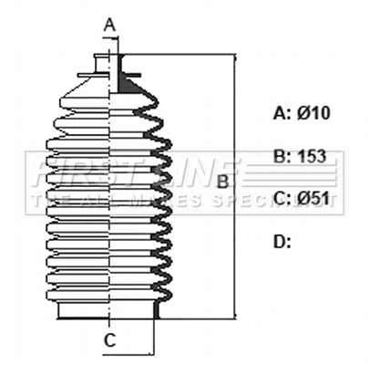 Bellow Kit, steering (FSG3433)