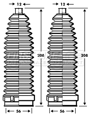 Bellow Kit, steering (FSG3390)