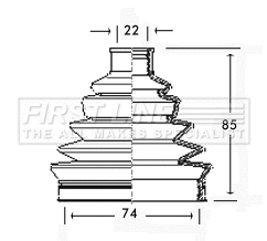 Bellow Kit, drive shaft (FCB2326)