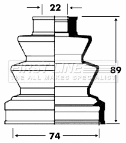 Bellow Kit, drive shaft (FCB2826)
