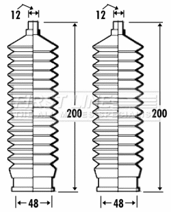 Bellow Kit, steering (FSG3267)