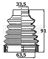 Bellow Kit, drive shaft (FCB6140)