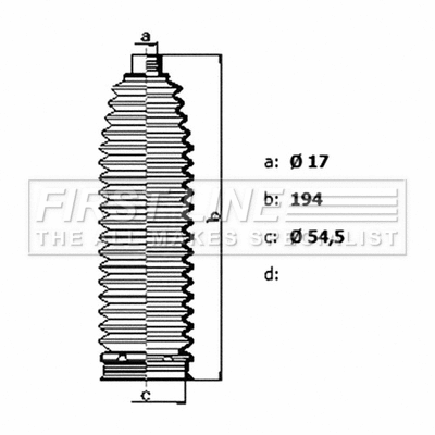 Bellow Kit, steering (FSG3488)