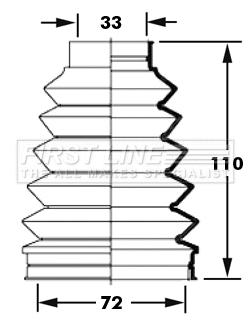 Bellow Kit, drive shaft (FCB6000)