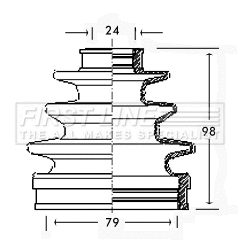 Bellow Kit, drive shaft (FCB2299)
