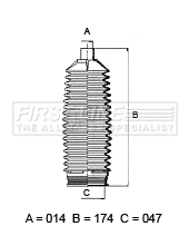 Bellow Kit, steering (FSG3459)