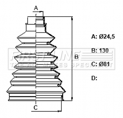 Bellow Kit, drive shaft (FCB6337)