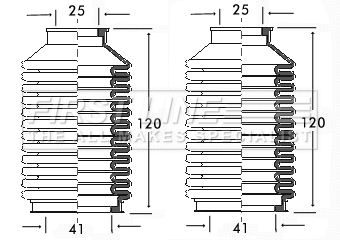 Bellow Kit, steering (FSG3083)