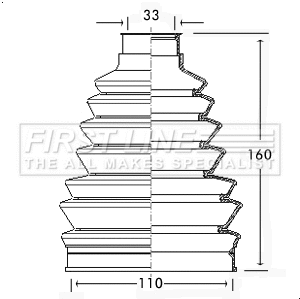 Bellow Kit, drive shaft (FCB2324)