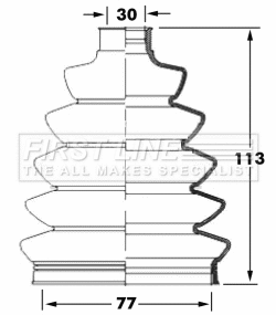 Bellow Kit, drive shaft (FCB6069)
