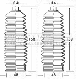 Bellow Kit, steering (FSG3213)