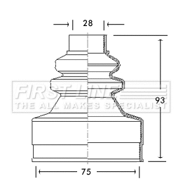 Bellow Kit, drive shaft (FCB2738)