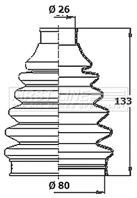 Bellow Kit, drive shaft (FCB6367)