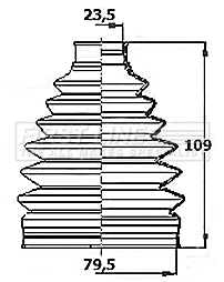 Bellow Kit, drive shaft (FCB6151)