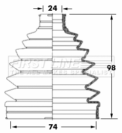 Bellow Kit, drive shaft (FCB6041)