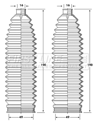 Bellow Kit, steering (FSG3421)