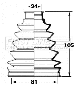 Bellow Kit, drive shaft (FCB6058)