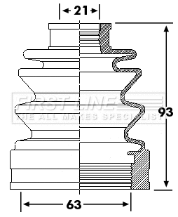 Bellow Kit, drive shaft (FCB6245)