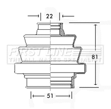 Bellow Kit, drive shaft (FCB2270)